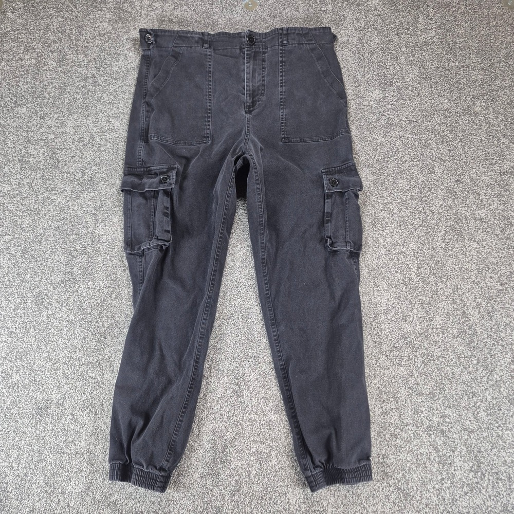 Wondery Isabel 3.0 Outdoors Pants Women Large Black Cargo Jogger Belted Hiking